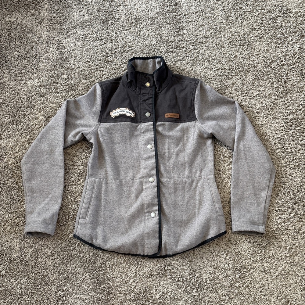 COLUMBIA Sierra Nevada Fleece‎ Snap Button Jacket Women's Extra Small XS